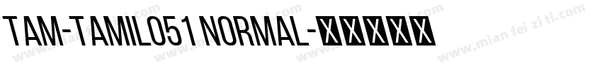 TAM-Tamil051 Normal字体转换